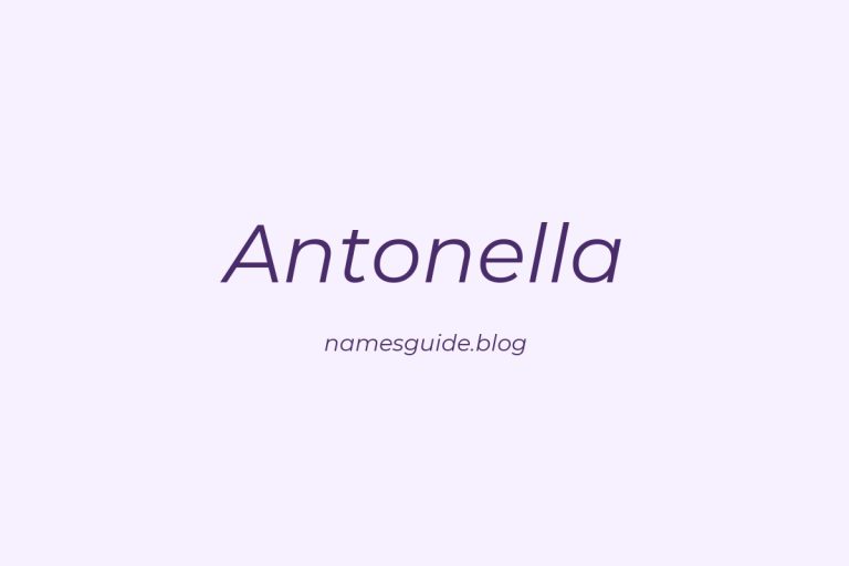53+ Beautiful Middle Names for Antonella