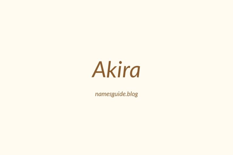 80+ Middle Names for Akira: The Ultimate Guide
