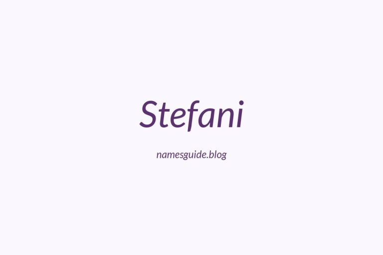 78+ Beautiful Middle Names for Stefani: Find the Perfect Match