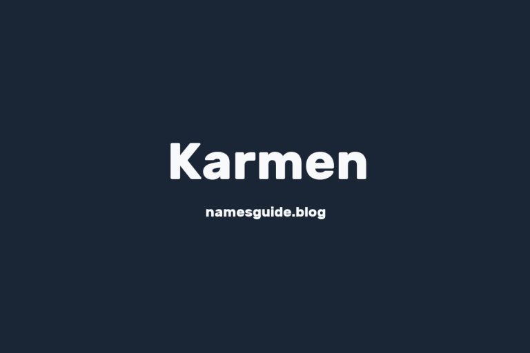 82+ Perfect Middle Names for Karmen: Find the Ideal Match