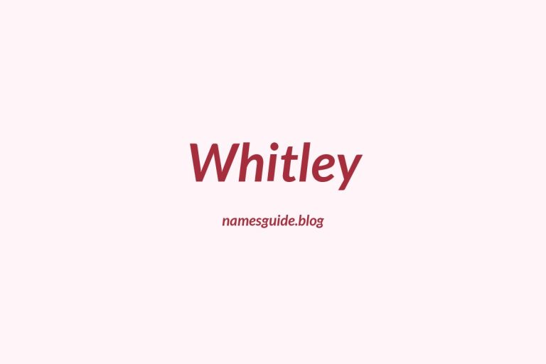 37+ Perfect Middle Names for Whitley: Find the Ideal Match