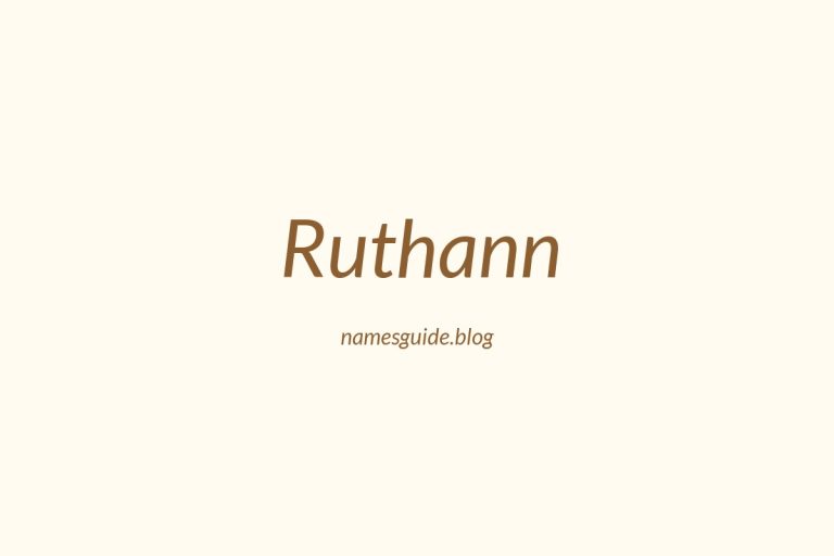 47+ Perfect Middle Names for Ruthann