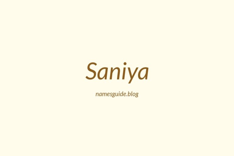 53+ Perfect Middle Names for Saniya