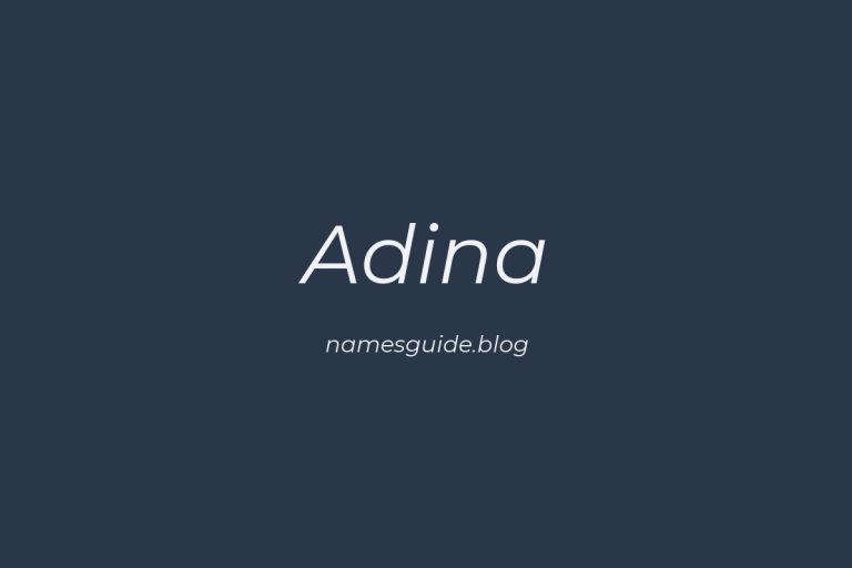 57+ Beautiful Middle Names for Adina