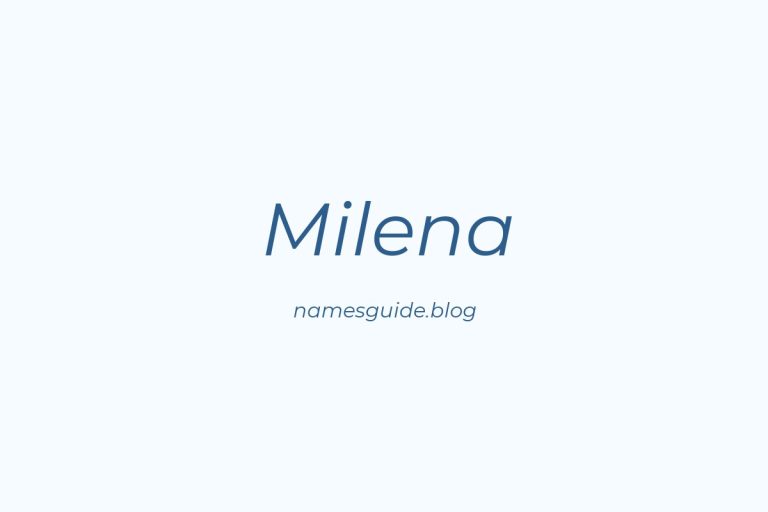61+ Beautiful Middle Names for Milena