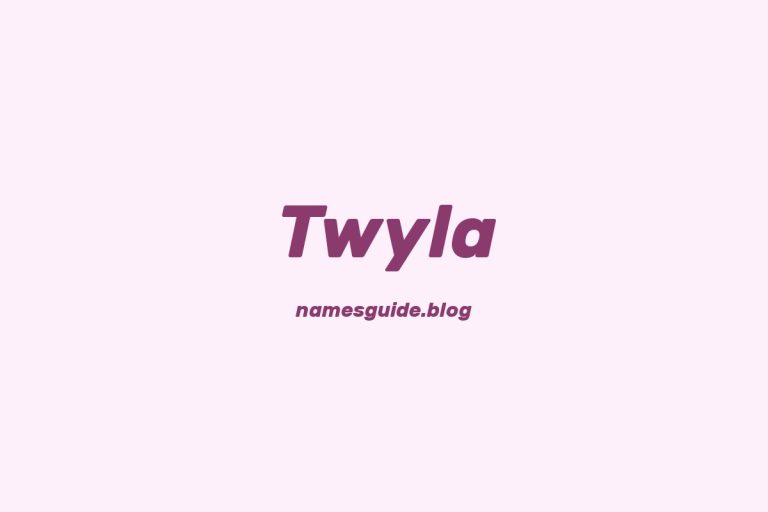 44+ Perfect Middle Names for Twyla