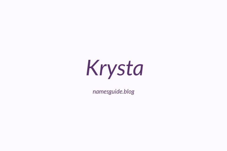 54+ Perfect Middle Names for Krysta