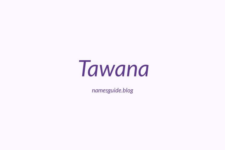 37+ Perfect Middle Names for Tawana