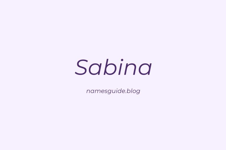 50+ Beautiful Middle Names for Sabina