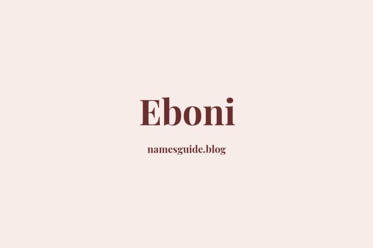 60+ Beautiful Middle Names for Eboni