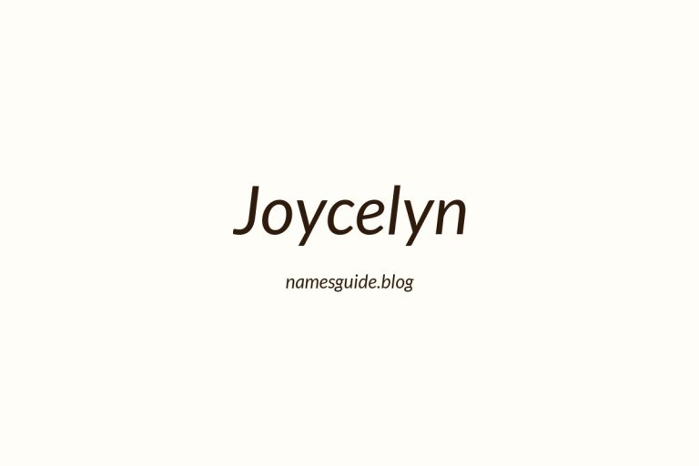 47+ Perfect Middle Names for Joycelyn