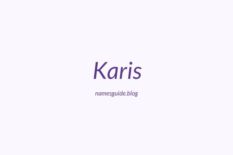 36+ Beautiful Middle Names for Karis
