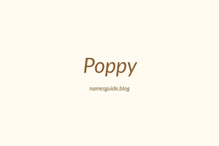 71+ Perfect Middle Names for Poppy: A Comprehensive Guide