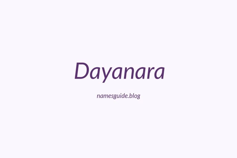 48+ Beautiful Middle Names for Dayanara