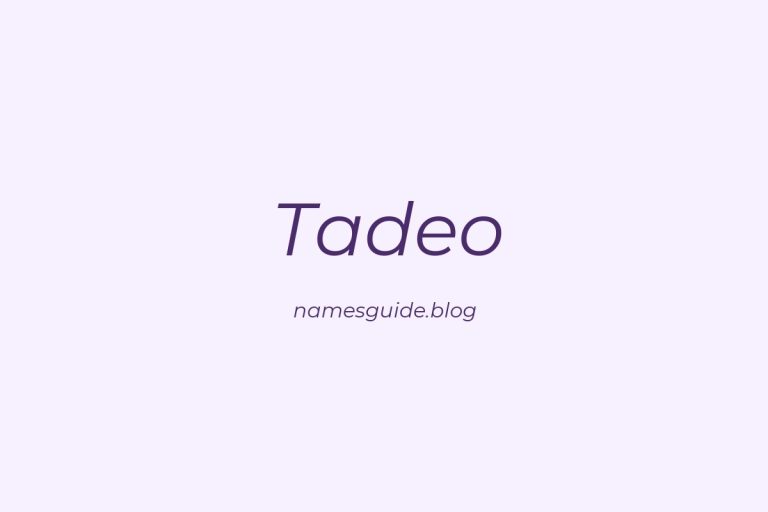 78+ Middle Names for Tadeo: The Ultimate Guide
