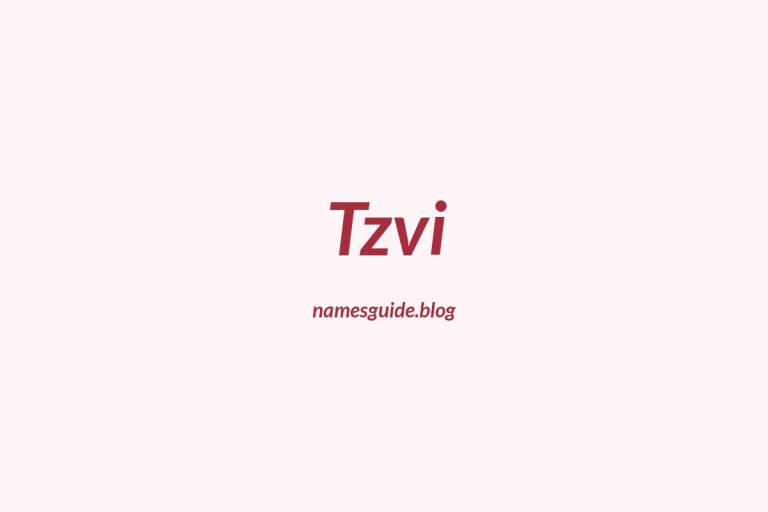 40+ Middle Names for Tzvi: The Perfect Complement
