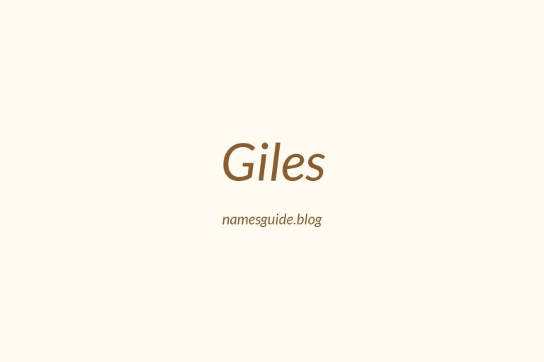 79+ Middle Names for Giles: The Ultimate Guide