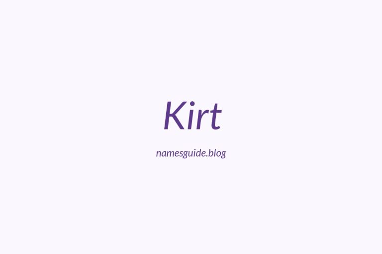 74+ Perfect Middle Names for Kirt: Find the Ideal Match