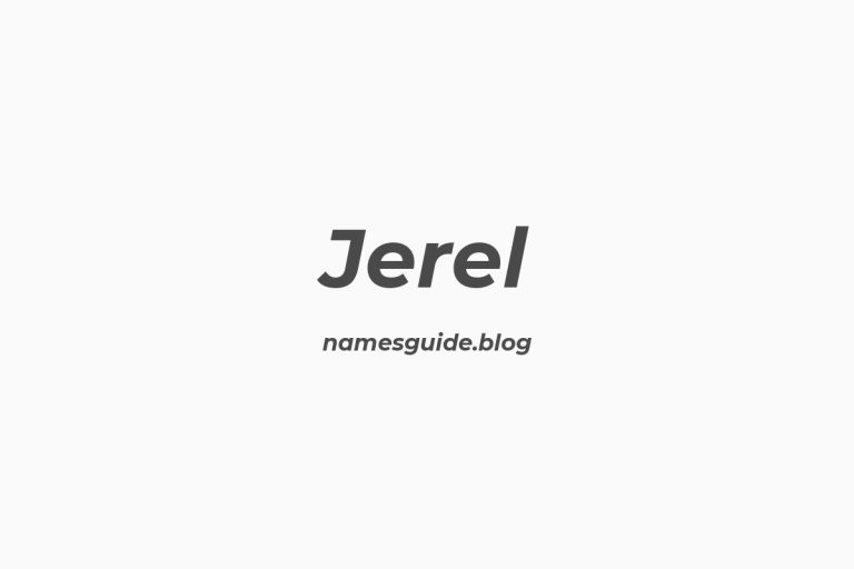 54+ Middle Names for Jerel: Find the Perfect Fit