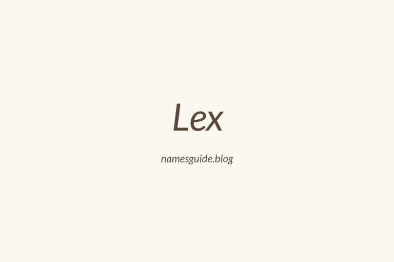 76+ Middle Names for Lex: The Ultimate Guide