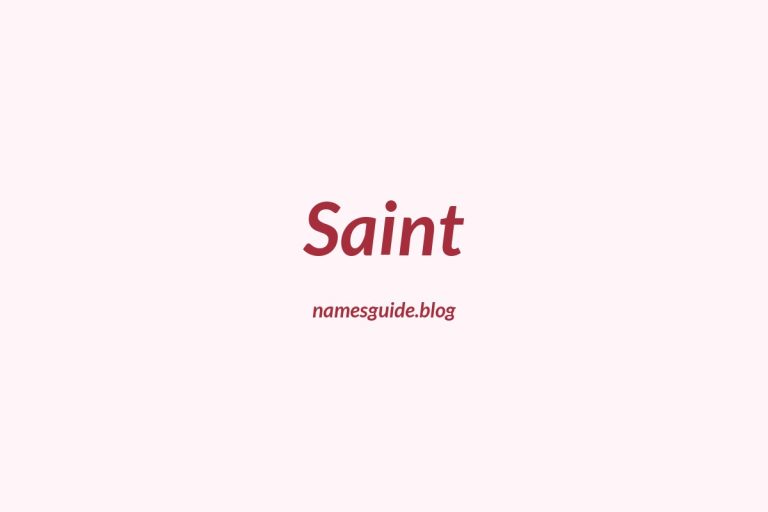 51+ Perfect Middle Names for Saint