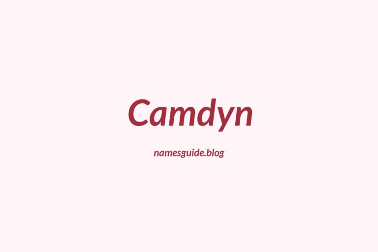 77+ Middle Names for Camdyn: The Ultimate Guide