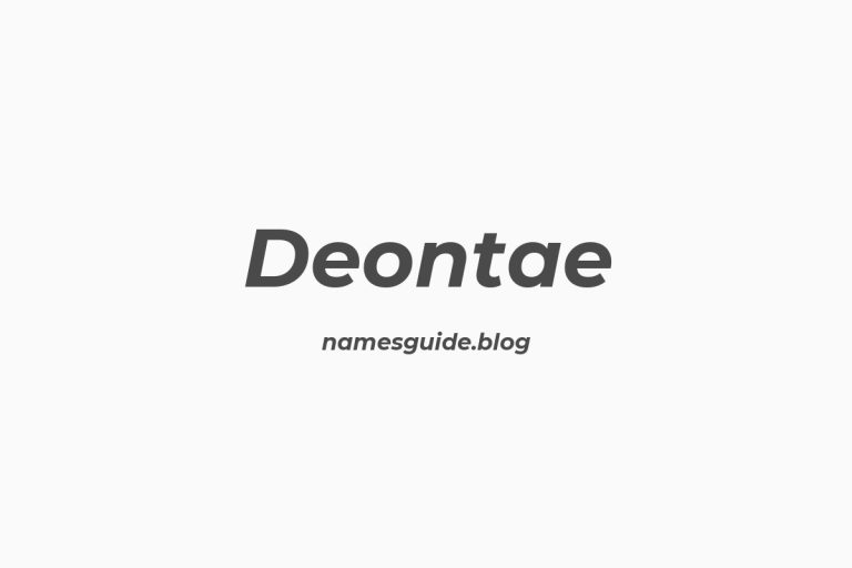 68+ Middle Names for Deontae: The Ultimate Guide