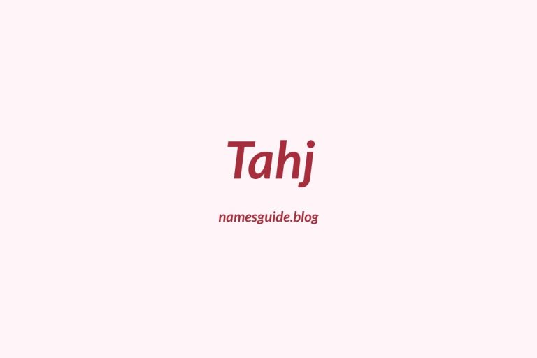 42+ Middle Names for Tahj: The Perfect Complement