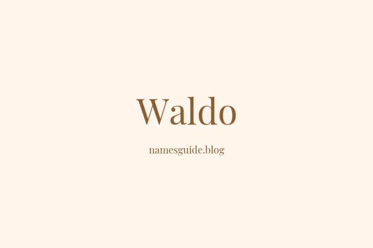 82+ Middle Names for Waldo: The Ultimate Guide