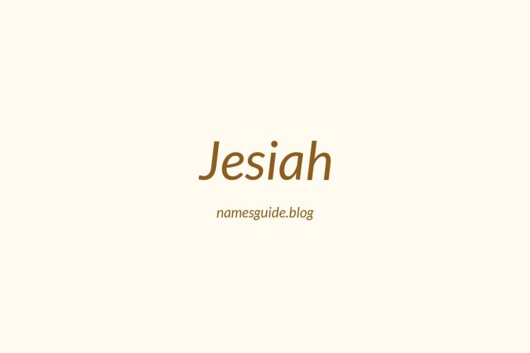 79+ Perfect Middle Names for Jesiah