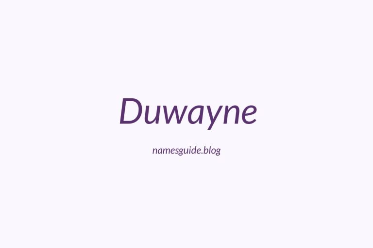 74+ Middle Names for Duwayne: The Ultimate Guide