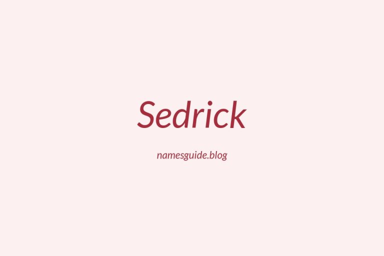 72+ Middle Names for Sedrick: The Ultimate Guide