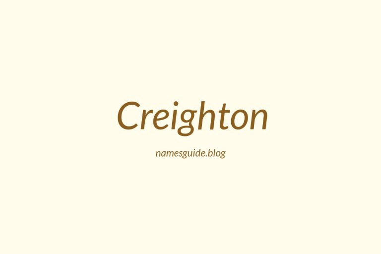 64+ Middle Names for Creighton: The Ultimate Guide