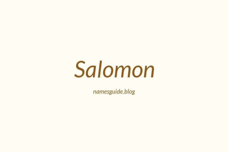 77+ Perfect Middle Names for Salomon: Find the Ideal Fit
