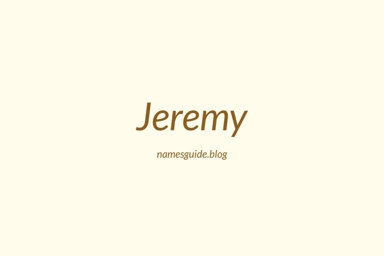 57+ Middle Names for Jeremy: The Ultimate Guide