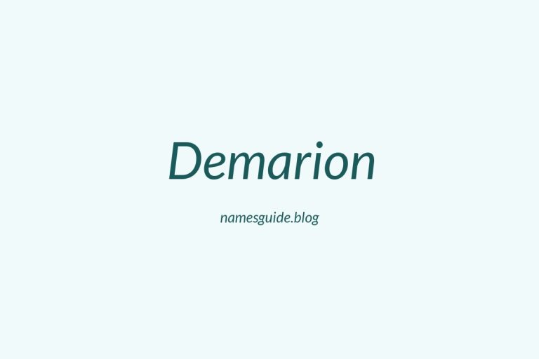 65+ Middle Names for Demarion: The Ultimate Guide