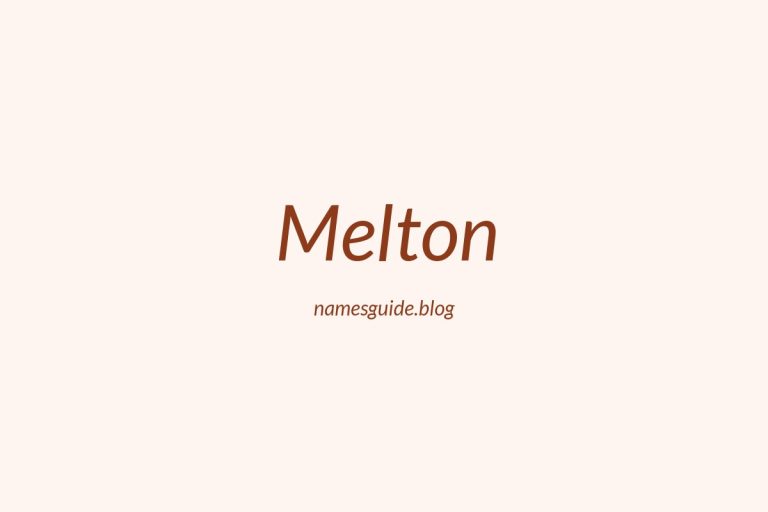 44+ Perfect Middle Names for Melton: Find the Ideal Match