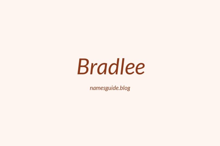 41+ Perfect Middle Names for Bradlee