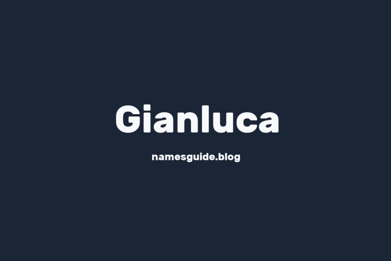 43+ Middle Names for Gianluca: The Perfect Complement
