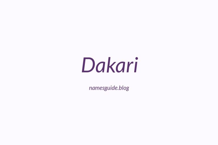 66+ Middle Names for Dakari: The Ultimate List