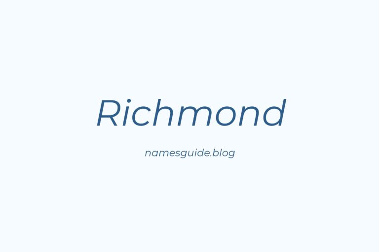 72+ Middle Names for Richmond: The Ultimate Guide