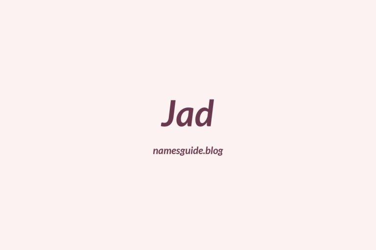 60+ Middle Names for Jad: The Ultimate Guide