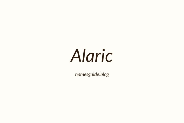 64+ Middle Names for Alaric: The Ultimate Guide