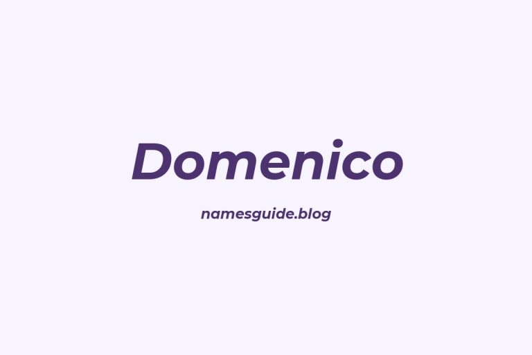 62+ Perfect Middle Names for Domenico