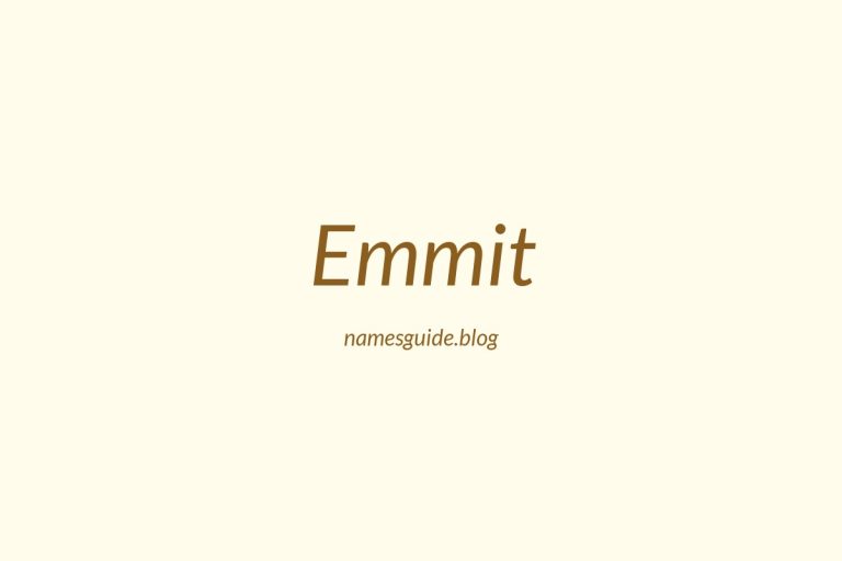 55+ Perfect Middle Names for Emmit: Find the Ideal Match