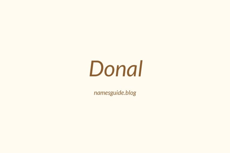 39+ Perfect Middle Names for Donal