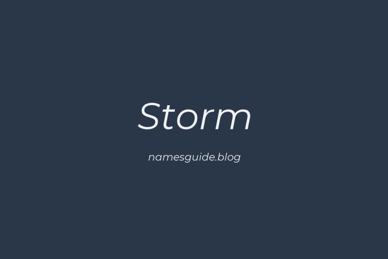84+ Middle Names for Storm: The Ultimate List