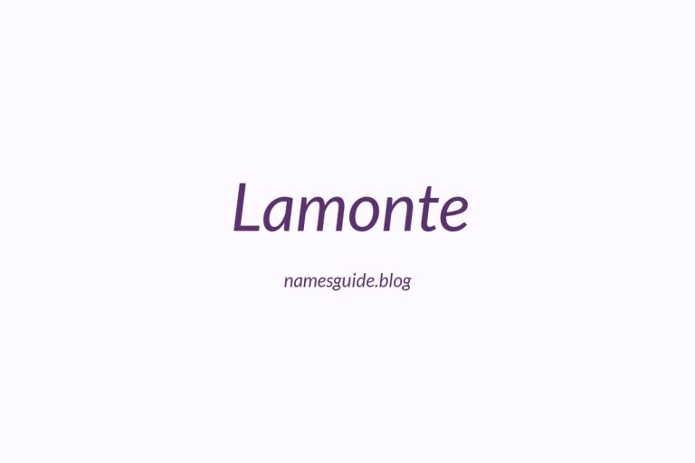80+ Middle Names for Lamonte: The Ultimate Guide