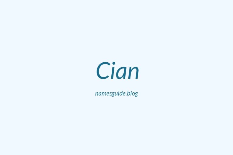 65+ Middle Names for Cian: The Perfect Complement