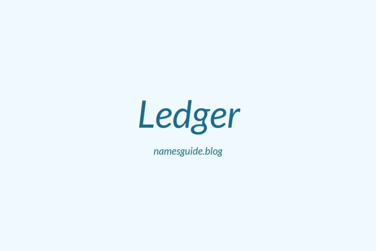 82+ Perfect Middle Names for Ledger: Find the Ideal Fit